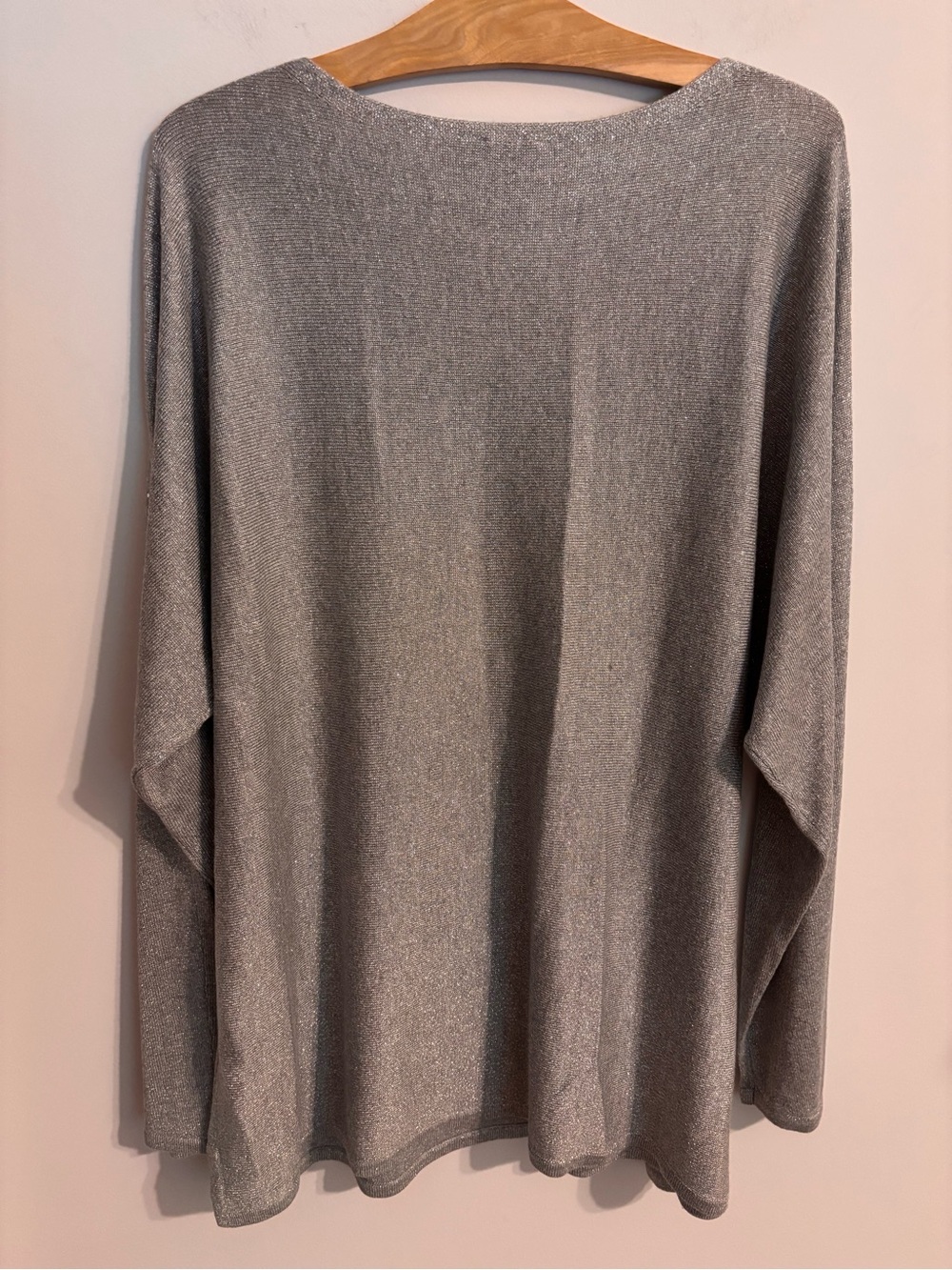 Chico’s NWT sparkle bling long sleeve pullover lightweight sweater - Picture 3 of 10
